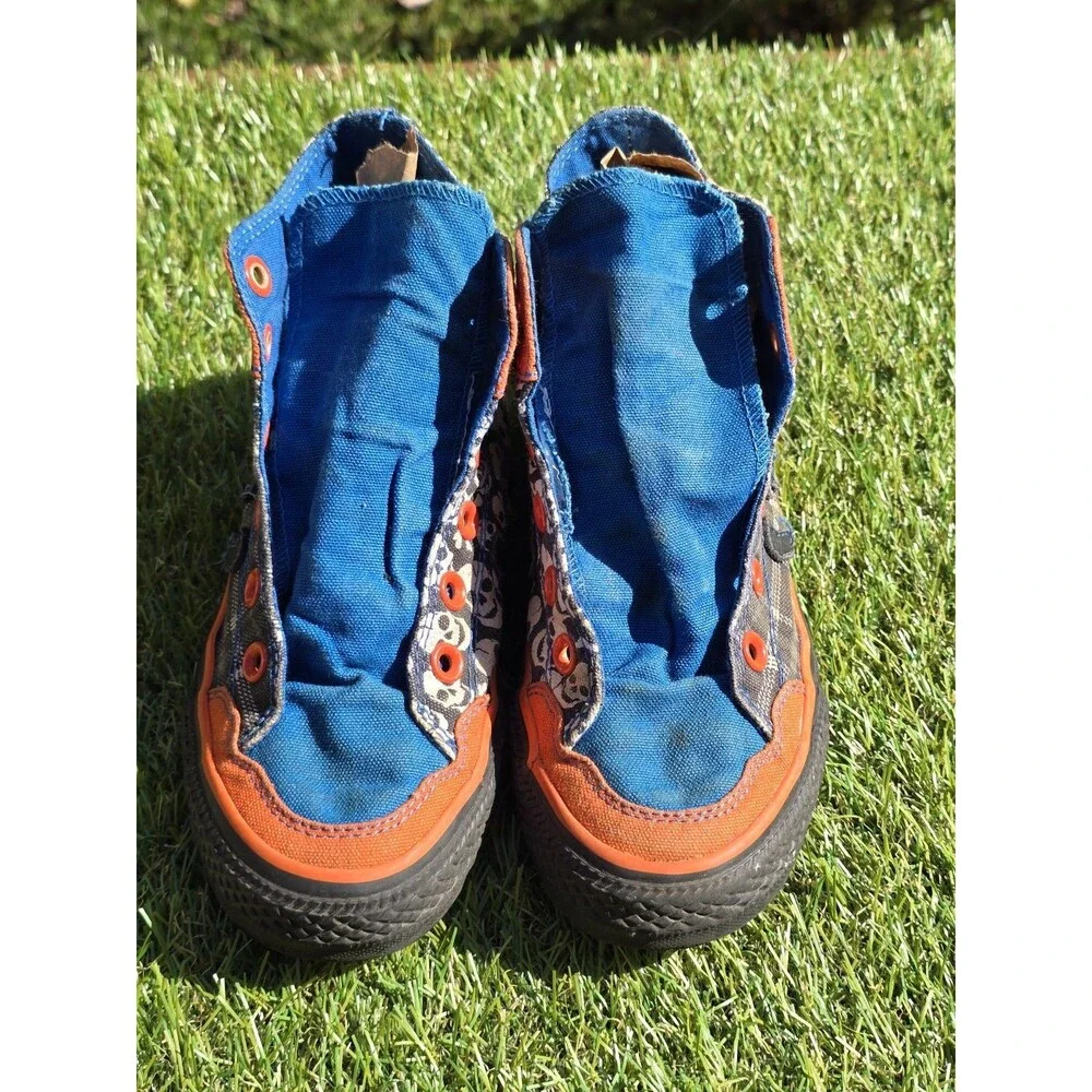Converse Chuck Taylor All Star Skulls Orange Black Scorpio Men's 3 Woman 4.5 *